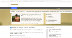 Desktop Screenshot of muskelaufbau-von-zuhause.de